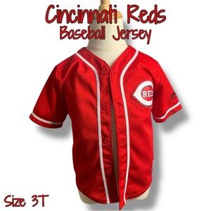 Kids’ Cincinnati Reds Baseball Jersey — Classic Red